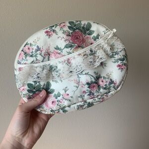 Cute Floral and Lace Toiletries/Cosmetics Bag